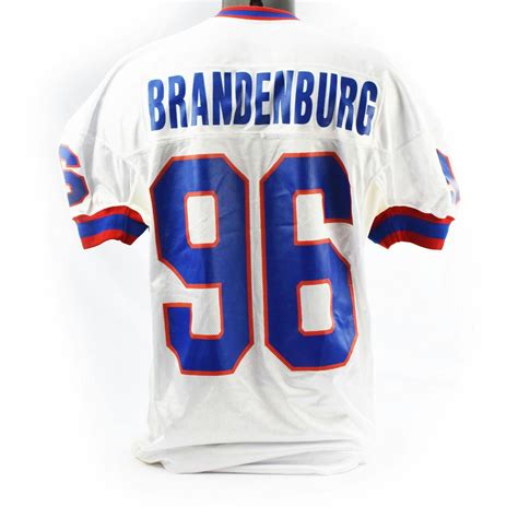 Dan Brandenburg Buffalo Bills Champion White Away Game Jersey #96 | DA Card World