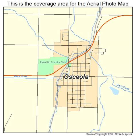 Aerial Photography Map of Osceola, NE Nebraska