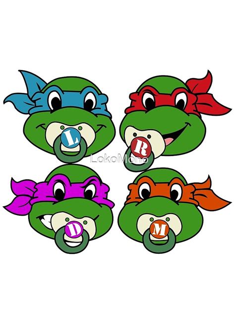 "Baby Ninja Turtles " by LokoMono | Redbubble