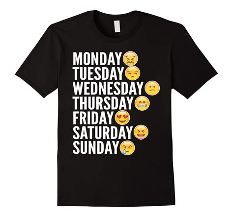 Emoji Shirt – Emoji Days of The Week-Art – Artvinatee