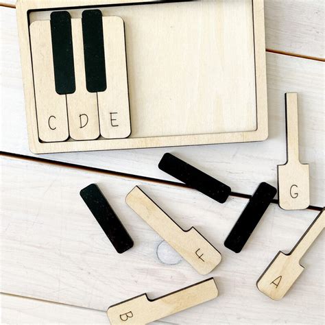 Wooden Piano Puzzle for Elementary Music Center Music - Etsy