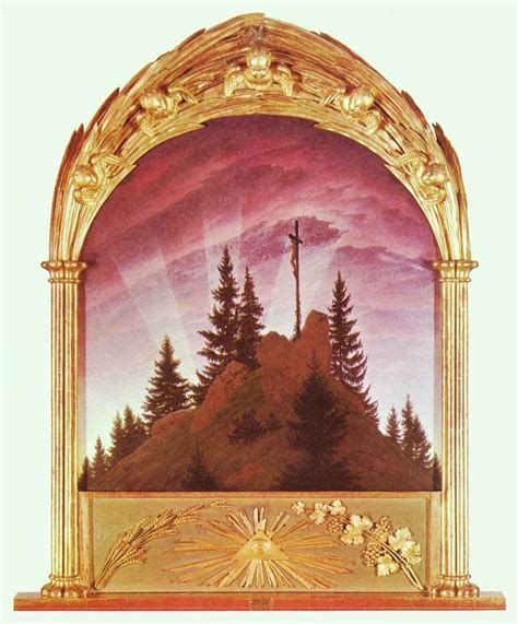 The cross at the mountain Painting by Artistic Panda - Fine Art America