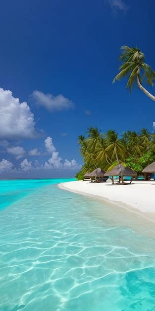 Premium AI Image | Best relaxing vacation island of Maldives