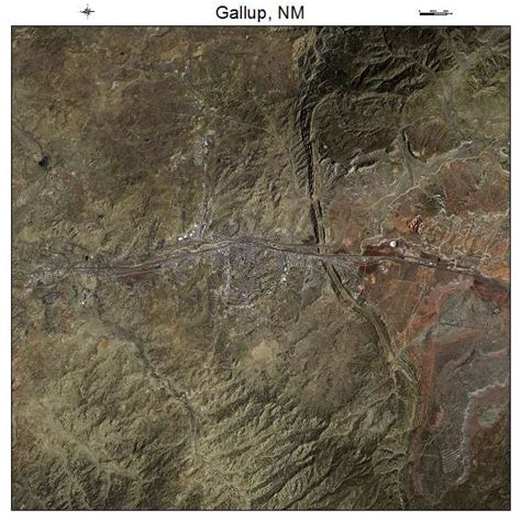 Aerial Photography Map of Gallup, NM New Mexico