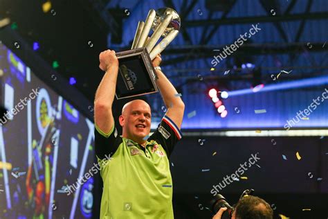 Michael Van Gerwen Celebrates Victory After Editorial Stock Photo ...