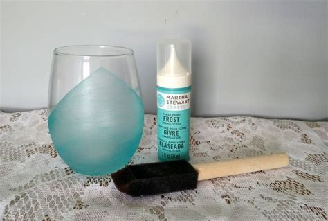 DIY painted glasses, using Martha Stewart Frost Translucent glass paint ...