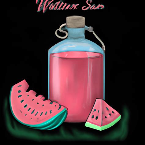 Watermelon Moonshine Graphic · Creative Fabrica