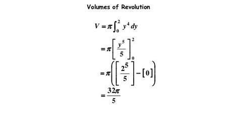 Volume of revolution