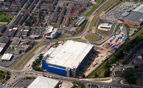 IKEA construction Ashton-under-Lyne from the air | aerial photographs of Great Britain by ...