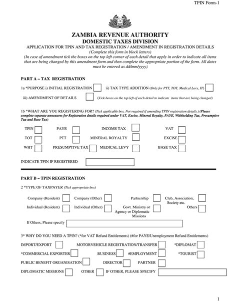 Our Editable Form For Tpin Form 1 Is Your Good Luck