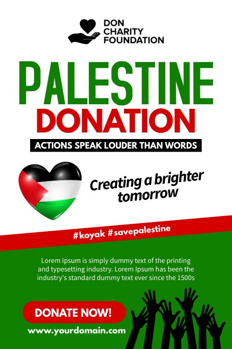 Copy of Palestine donation poster template | PosterMyWall