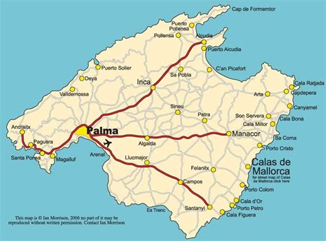 majorca (Mallorca) map | Mallorca, Calas, Mapas