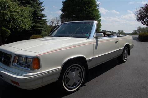 1986 Dodge 600 Turbo convertible only 36k original miles! No Reserve ...