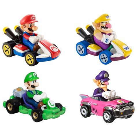 Hot Wheels Mario Kart Characters And Karts As Die-Cast