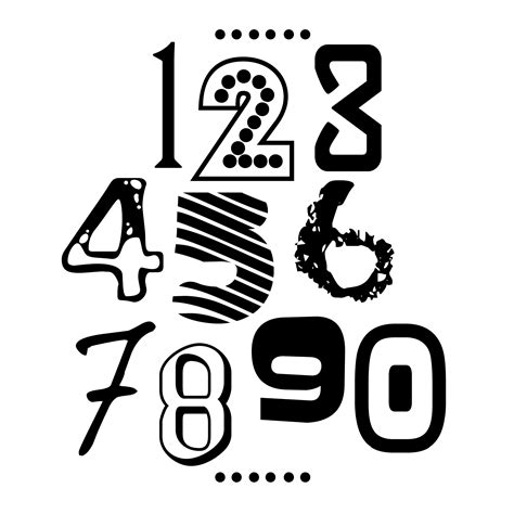 number fonts | Cool lettering, Funky fonts, Lettering fonts