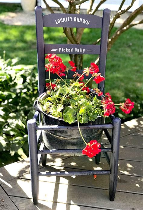 Make a Vintage Chair Planter