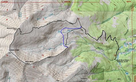 Earthline: The American West: Mount Elbert, 14,440', Via East Ridge of South Elbert (Point 14,134')