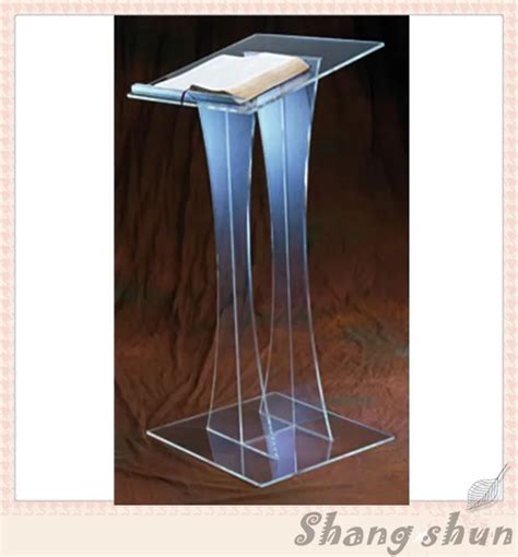 Acrylic Glass Rostrum Acrylic Podium Pulpit Lectern Speech Pulpit ...