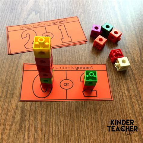 Comparing Numbers Math Centers! Freebie Included! - A Kinderteacher Life