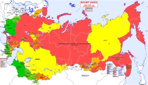 Soviet Union Map Europe Time Zones Map