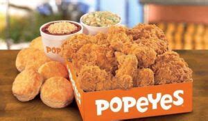 Popeyes Full Menu with Price, Hours and Calories 2024