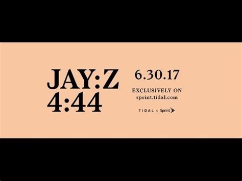 JAY-Z 4:44 Album, Visual Available Now Exclusively for Sprint/Tidal ...