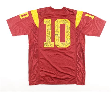 2008 USC Trojans Jersey Team-Signed by (41) with Pete Carroll, Brian Cushing, Mark Sanchez ...