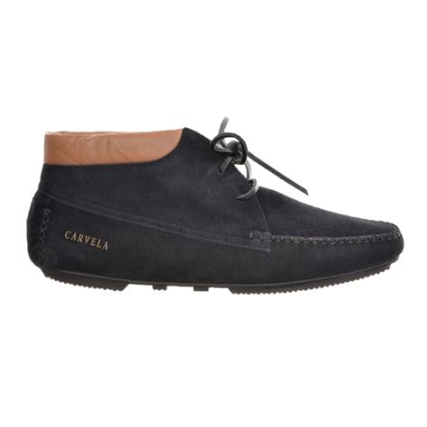 Carvela 392u Suede Boot With Leather Collar