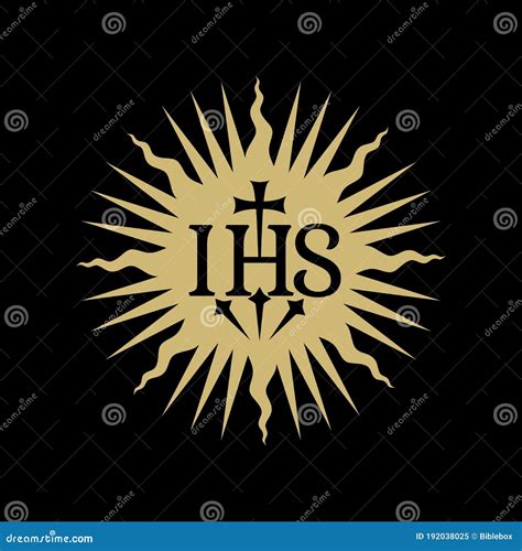 Christian Symbols. Illustration of the Jesuit Order Stock Vector ...