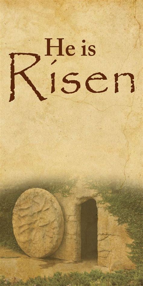 Church Banner - Easter - He Is Risen | Church banners, He is risen, Easter banner