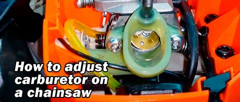 How to Adjust Carburetor on a Chainsaw - CHAINSAW PARTS