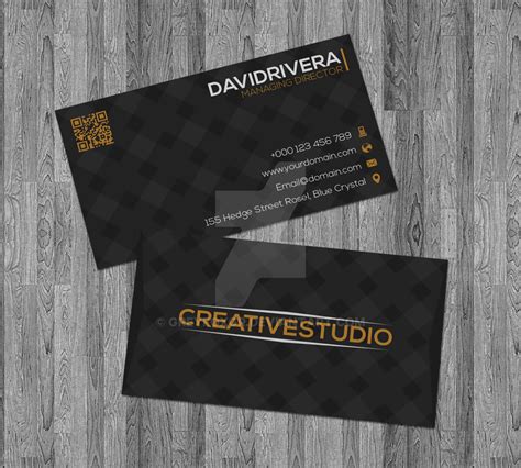 Black - Gold Business Card by GreyFoxGR on DeviantArt