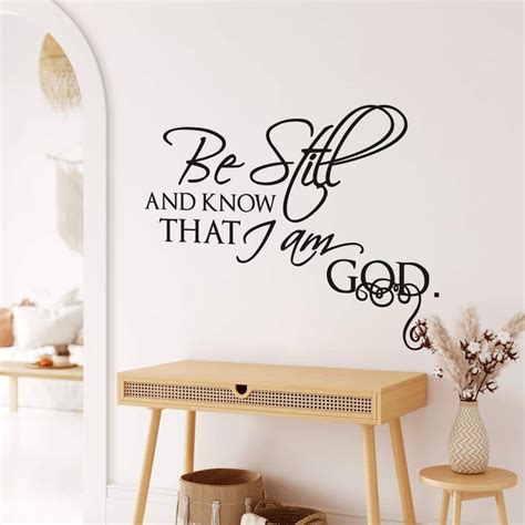 Be still and know Wall sticker | wall-art.com