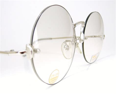 Vintage Rimless Round Eyeglasses Frame by VintageOpticalFrames