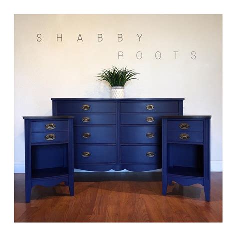 SOLD Antique federal bedroom set in blue. Dresser and two | Etsy | Blue bedroom furniture, Wood ...