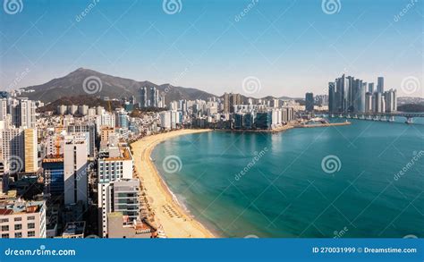 Gwangalli Beach in Busan stock image. Image of urban - 270031999