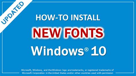 How to Install Fonts in Windows 10 (Updated) - YouTube