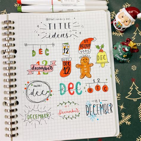 👼December 2021 Cute Title Ideas + Banner Ideas + Dividers – Stationery Pal