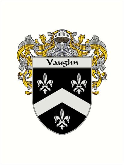 "Vaughn Coat of Arms / Vaughn Family Crest" Art Prints by William ...