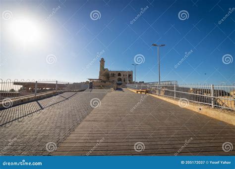 The Building of the Tomb of the Prophet Samuel, Stock Image - Image of ...