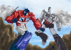 Optimus VS Megatron by BDixonarts on DeviantArt