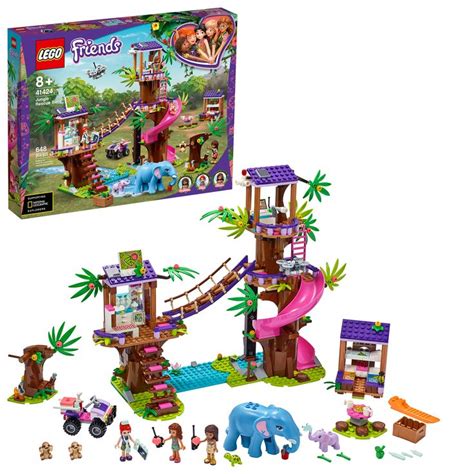 LEGO Friends Jungle Rescue Base 41424; Animal Rescue Playset Inspires Creative Play and Has a ...