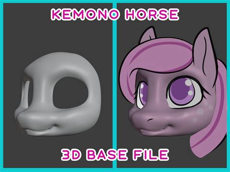 3D Printable Kemono Horse Fursuit Base FILE ONLY - Etsy UK