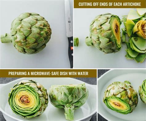 Learn how to cook an artichoke in the microwave! The artichoke sits in ...