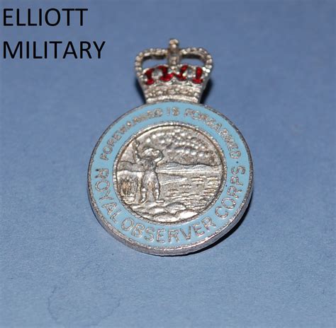 Royal Observer Corps Lapel Badge - Elliott Military