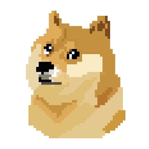 Doge Pixel Art 8 Bit Illustrator File .AI SVG PNG Files | Etsy