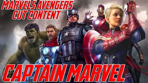 Captain Marvel | Marvel's Avengers Cut Content - YouTube