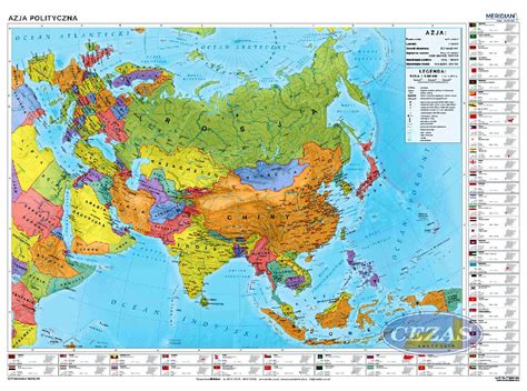 MAPA ŚCIENNA AZJI POLITYCZNA (MER271)