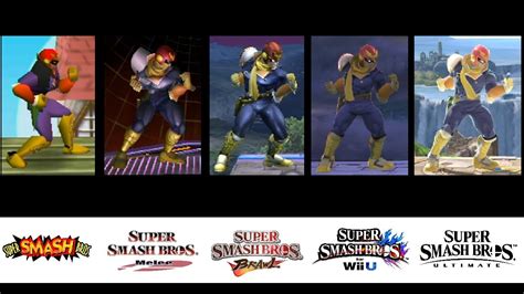 Evolution of Captain Falcon's Moveset in Super Smash Bros. (1999-2018) - YouTube