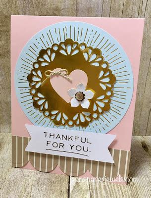 Jean's Paper Jewels: Thankful For You Card